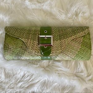 Womens Straw Clutch Handbag